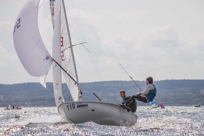 Russell Clarida and Forrest Thomas (USA-54068) - 420 and 470 Junior European Championships 2014, Day 2 ©  Wilku – www.saillens.pl